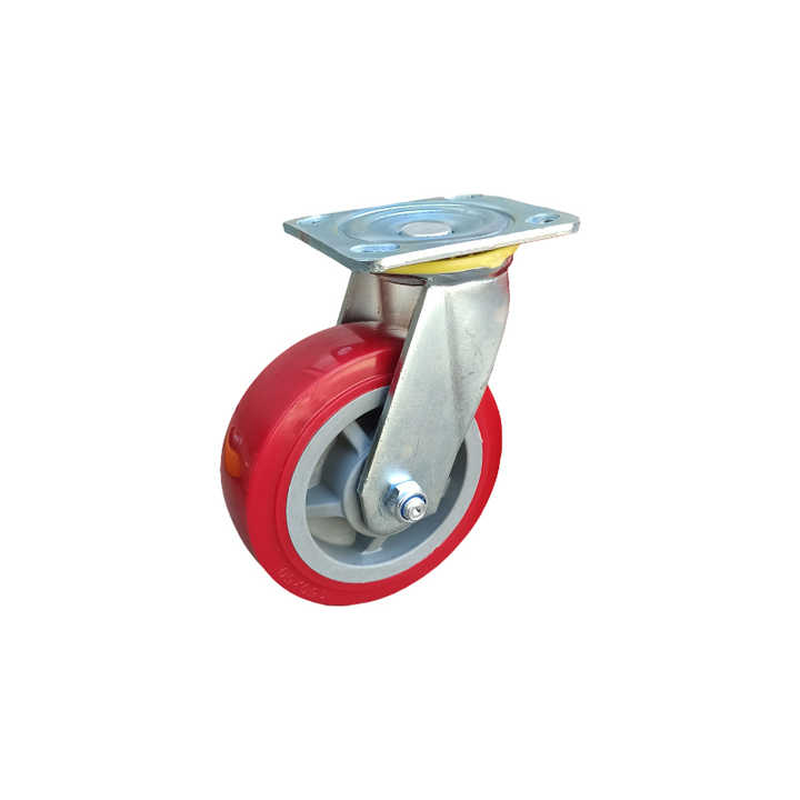Hohe Qualität 6 Zoll starker Lagerkapazitätsplatte Stummes SchwenkpvC Industrial Caster Wheel