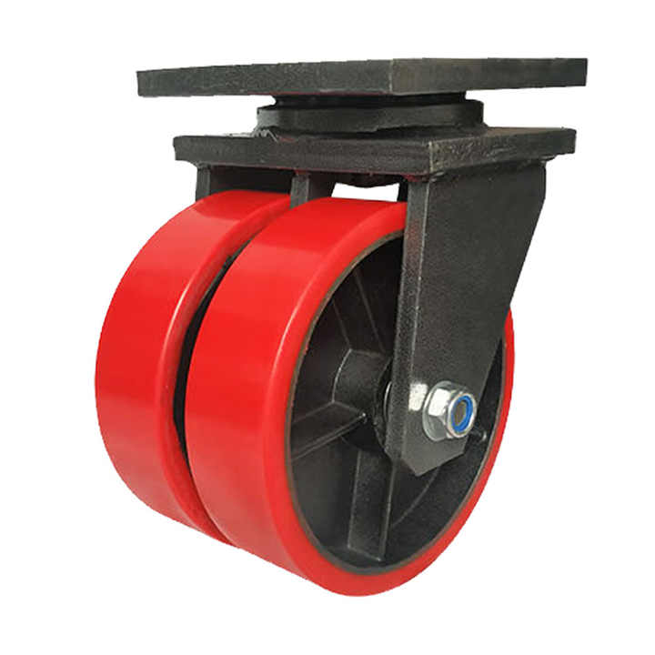 5 ton container caster 12 inch super heavy duty iron core polyurethane caster