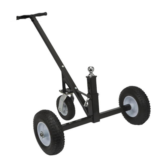 800 LBS Dolly de remolque de altura ajustable para remolque RV 3 Rueda 1000 LBS altura Trailer ajustable Dolly, Negro