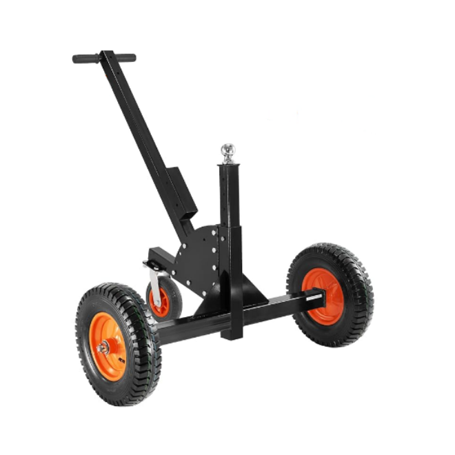 1500 LBS Trailer ajustable Dolly con ruedas, Remolque de acero, 3 Manual de ruedas y remolque de remolque de vehículos Dolly